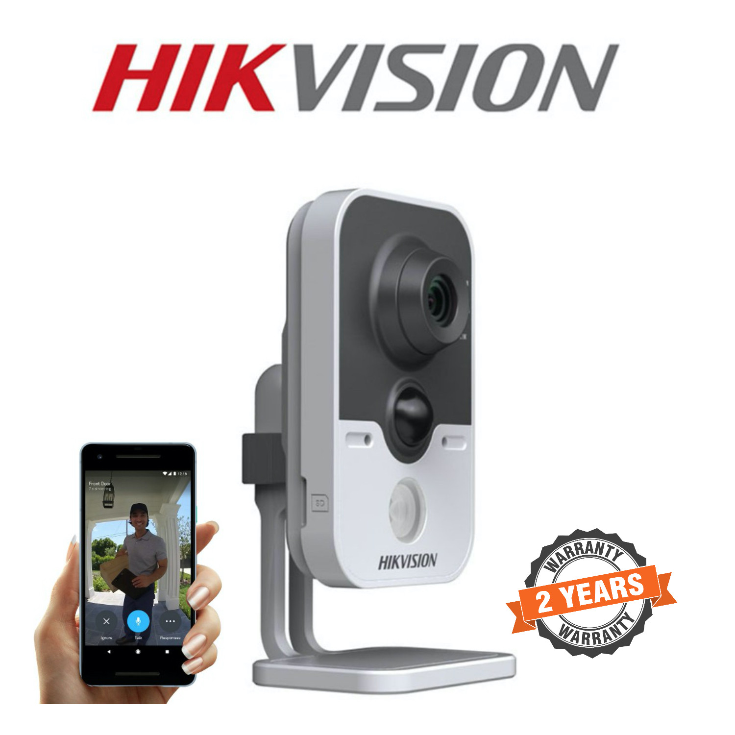Hikvision DS-2CD242PF-I(W) 2mp Vision Wi-Fi Alarm Pro Cube Camera