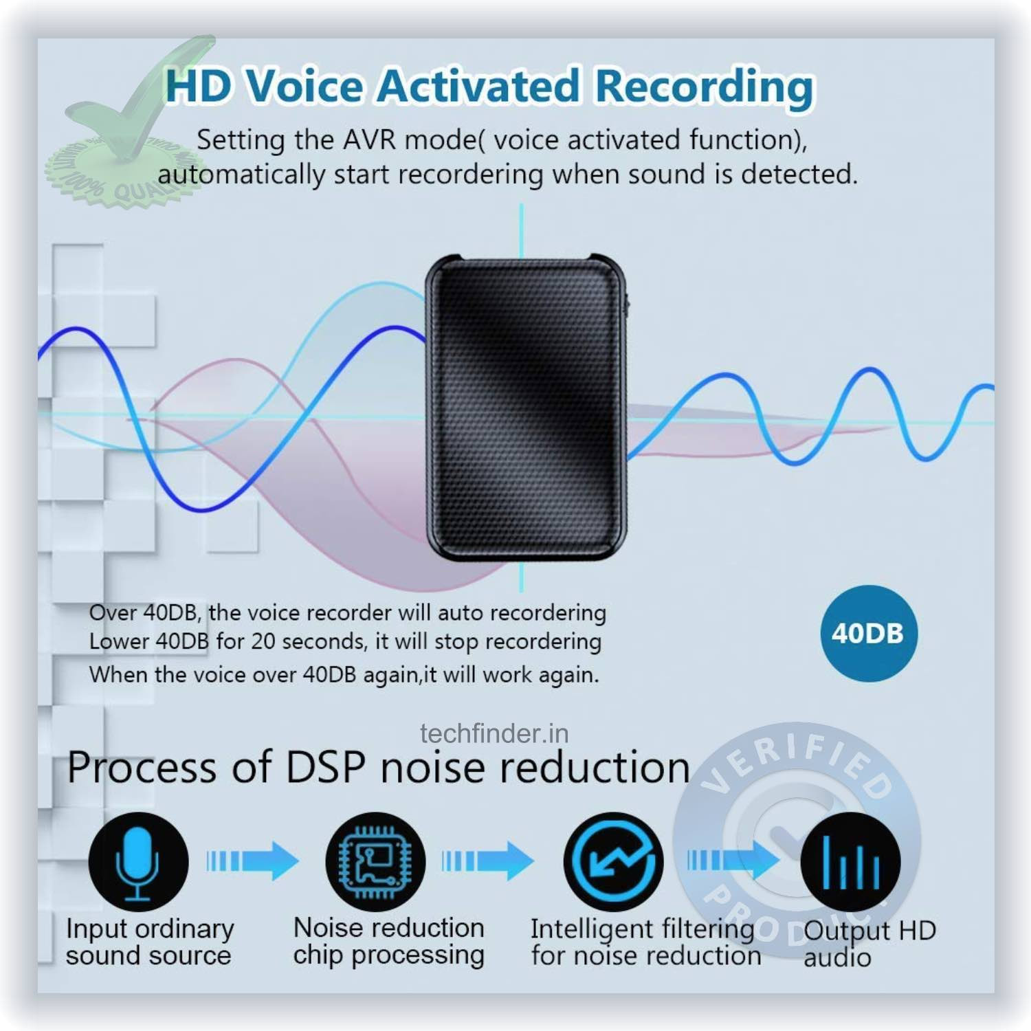 32GB Long Time Spy Hidden Voice Audio Song Recorder in Power Bank