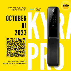 Yale Kyra Pro Pull Push Motrise Digital Smart Door Lock